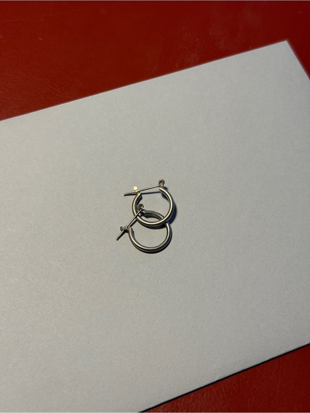 Sterling Silver Small Hoop Earrings - Silver